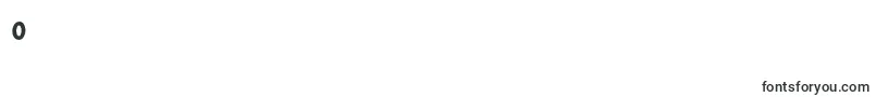 フォントReliqstdBoldextraactive – フォント 数字 0