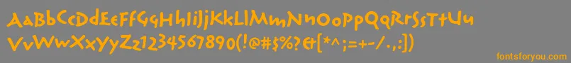 ReliqstdBoldextraactive Font – Orange Fonts on Gray Background