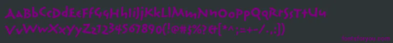 Шрифт ReliqstdBoldextraactive – фиолетовые шрифты на чёрном фоне