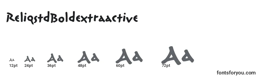 ReliqstdBoldextraactive Font Sizes