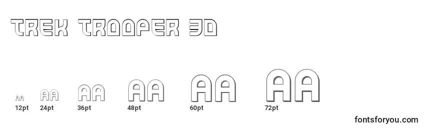 Trek Trooper 3D Font Sizes