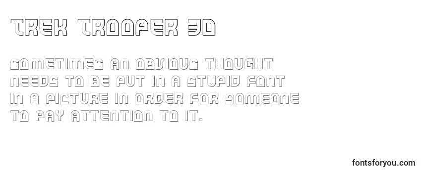 Trek Trooper 3D Font