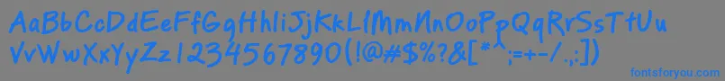 PfreminderproBold Font – Blue Fonts on Gray Background