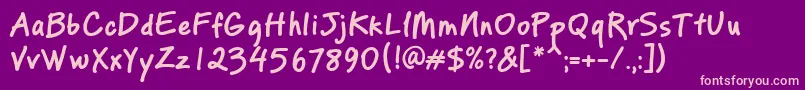 fuente PfreminderproBold – Fuentes Rosadas Sobre Fondo Morado