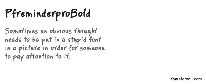 PfreminderproBold-fontti