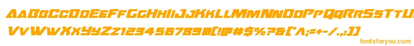 Шрифт Oceanicdriftboldital – оранжевые шрифты