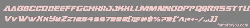 Oceanicdriftboldital Font – Pink Fonts on Gray Background