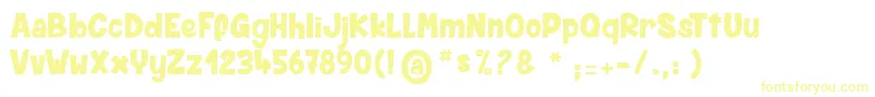 Czcionka SpiderMonkey – żółte czcionki