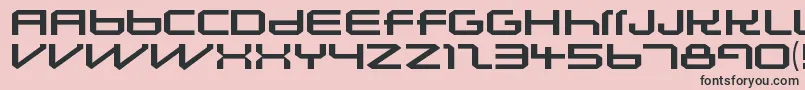 LunasolsequenceRegular Font – Black Fonts on Pink Background