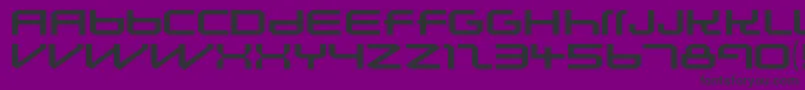 LunasolsequenceRegular-fontti – mustat fontit violetilla taustalla