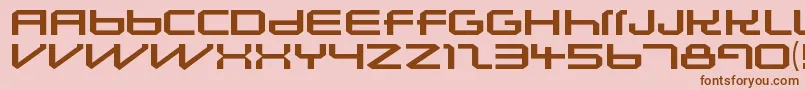 Шрифт LunasolsequenceRegular – коричневые шрифты на розовом фоне