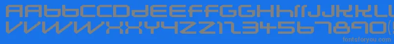 Czcionka LunasolsequenceRegular – szare czcionki na niebieskim tle
