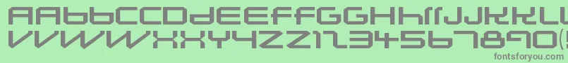 LunasolsequenceRegular Font – Gray Fonts on Green Background