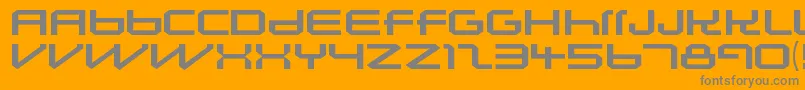 Police LunasolsequenceRegular – polices grises sur fond orange