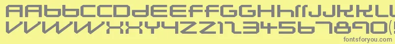 Шрифт LunasolsequenceRegular – серые шрифты на жёлтом фоне