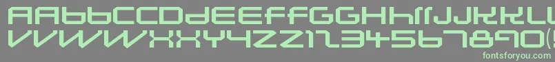 LunasolsequenceRegular Font – Green Fonts on Gray Background