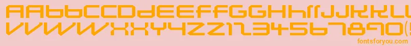 LunasolsequenceRegular Font – Orange Fonts on Pink Background