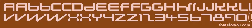 LunasolsequenceRegular Font – Pink Fonts on Brown Background