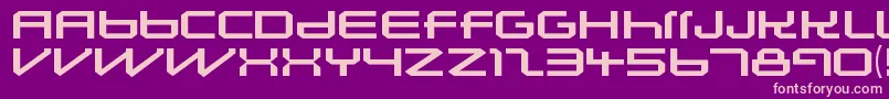 LunasolsequenceRegular Font – Pink Fonts on Purple Background