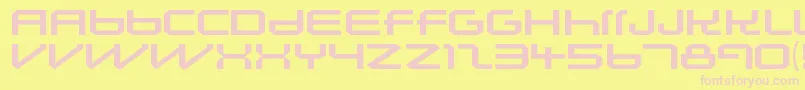 LunasolsequenceRegular Font – Pink Fonts on Yellow Background