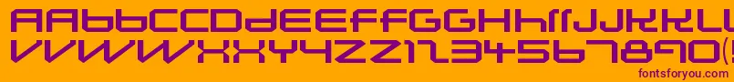 LunasolsequenceRegular Font – Purple Fonts on Orange Background