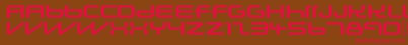 LunasolsequenceRegular Font – Red Fonts on Brown Background