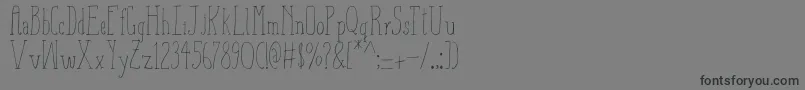 fuente AizaShineSerif – Fuentes Negras Sobre Fondo Gris
