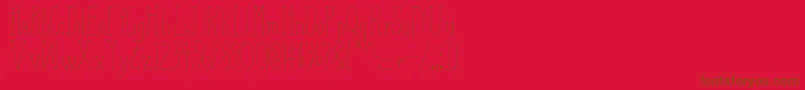AizaShineSerif Font – Brown Fonts on Red Background