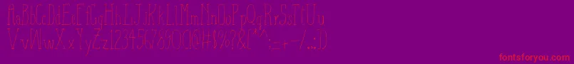 More about AizaShineSerif Font AizaShineSerif Font – Red Fonts on Purple Background