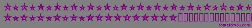 Holywood Font – Purple Fonts on Gray Background