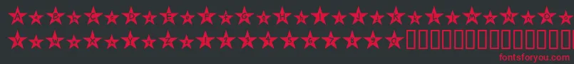 Holywood Font – Red Fonts on Black Background