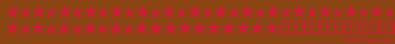 Holywood Font – Red Fonts on Brown Background