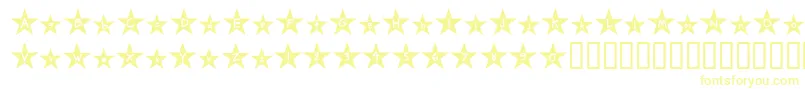 Holywood Font – Yellow Fonts on White Background