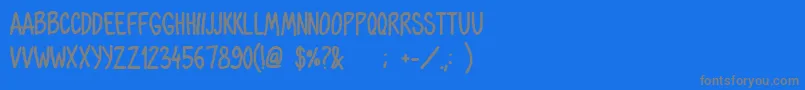 fuente OhmariaBold – Fuentes Grises Sobre Fondo Azul