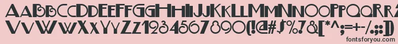 Boogie Font – Black Fonts on Pink Background