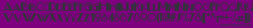 フォントBoogie – 紫の背景に黒い文字
