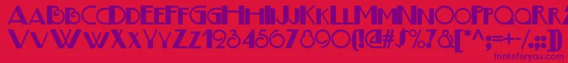 Boogie Font – Purple Fonts on Red Background