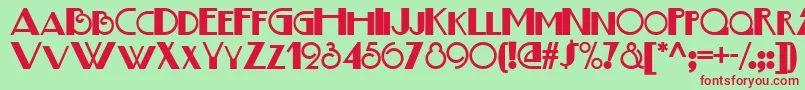 Boogie Font – Red Fonts on Green Background