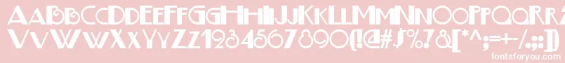 Boogie Font – White Fonts on Pink Background