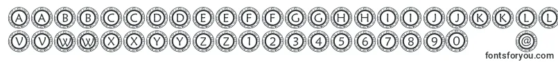Шрифт PfScircle1 – круглые шрифты