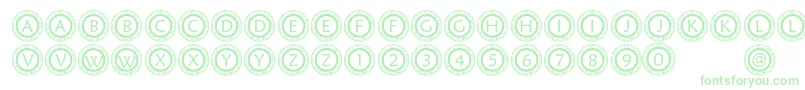 PfScircle1 Font – Green Fonts