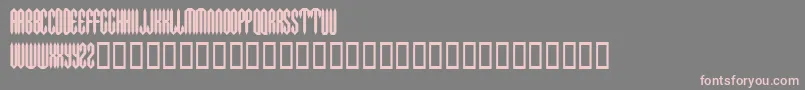 Шрифт Metalcrusher – розовые шрифты на сером фоне