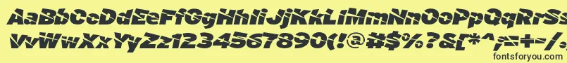 ACuchilladaFontFfp Font – Black Fonts on Yellow Background