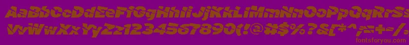 ACuchilladaFontFfp Font – Brown Fonts on Purple Background