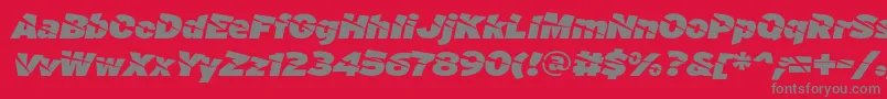 ACuchilladaFontFfp Font – Gray Fonts on Red Background