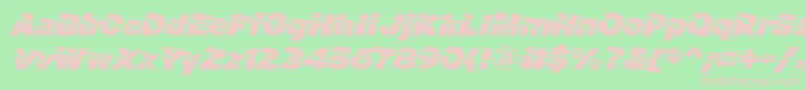 ACuchilladaFontFfp Font – Pink Fonts on Green Background