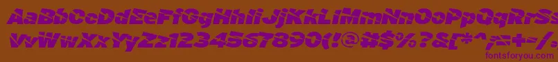 ACuchilladaFontFfp Font – Purple Fonts on Brown Background