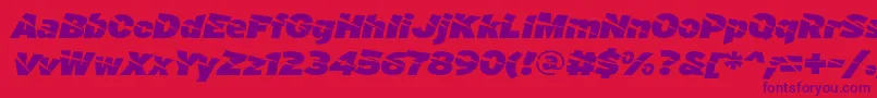 ACuchilladaFontFfp Font – Purple Fonts on Red Background