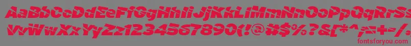 ACuchilladaFontFfp Font – Red Fonts on Gray Background