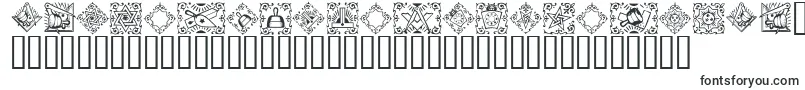 Шрифт Masonic – футуристические шрифты